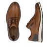 Rieker Men Casual Laced Shoe Side Zip - Brown Leather